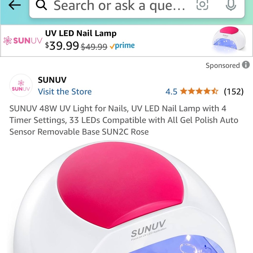 SUN LED UV nail lamp new not opened